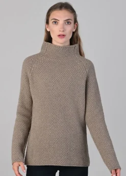 Clearance Olivia Cashmere Funnel Neck - Women Knitwear