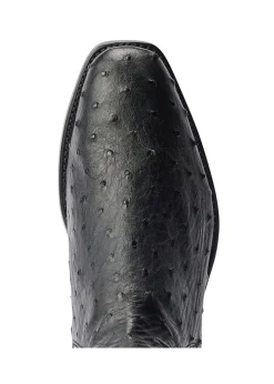 Fashion Ostrich Boots - Black Boots|Chelsea Boots