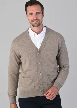 Fashion Oxton 1 Ply Cashmere Cardigan - Knitwear