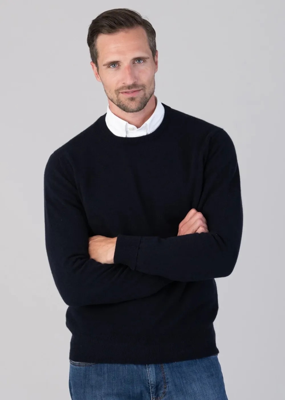 Best Oxton 1 Ply Cashmere Crew Neck - Knitwear