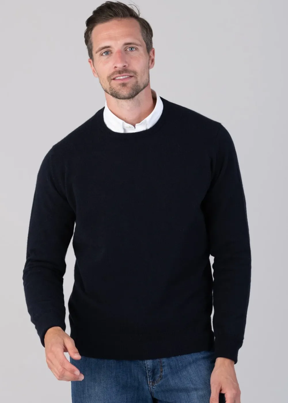 Best Oxton 1 Ply Cashmere Crew Neck - Knitwear