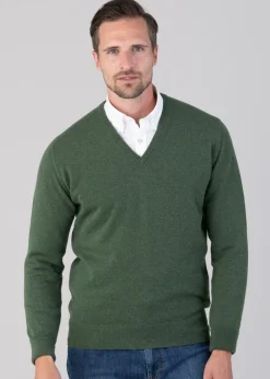 Outlet Oxton 1 Ply Cashmere V-Neck - Knitwear