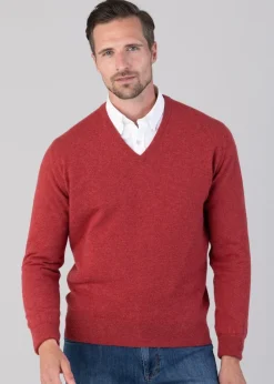 Sale Oxton 1 Ply Cashmere V-Neck - Knitwear