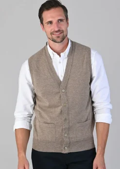 Best Oxton 1 Ply Cashmere Waistcoat - Knitwear