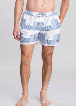 Hot Patch Swim Shorts - Sky Shorts