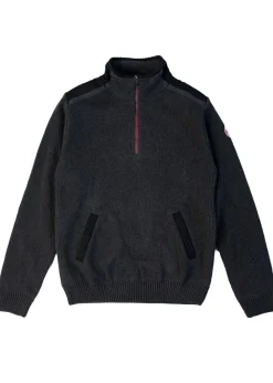 Fashion Peter T-Neck Windproof Sweater - Anthracite Melange Knitwear