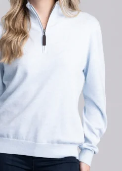 Fashion Polperro Pima 1/4 Zip - Women Knitwear