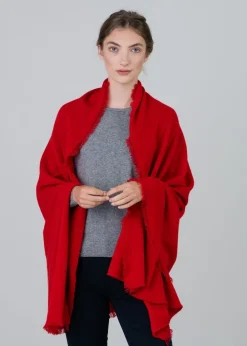 Fashion Poppy Cashmere Wrap - Women Knitwear