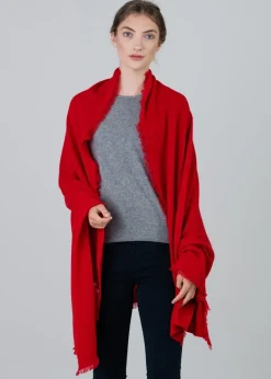 Fashion Poppy Cashmere Wrap - Women Knitwear