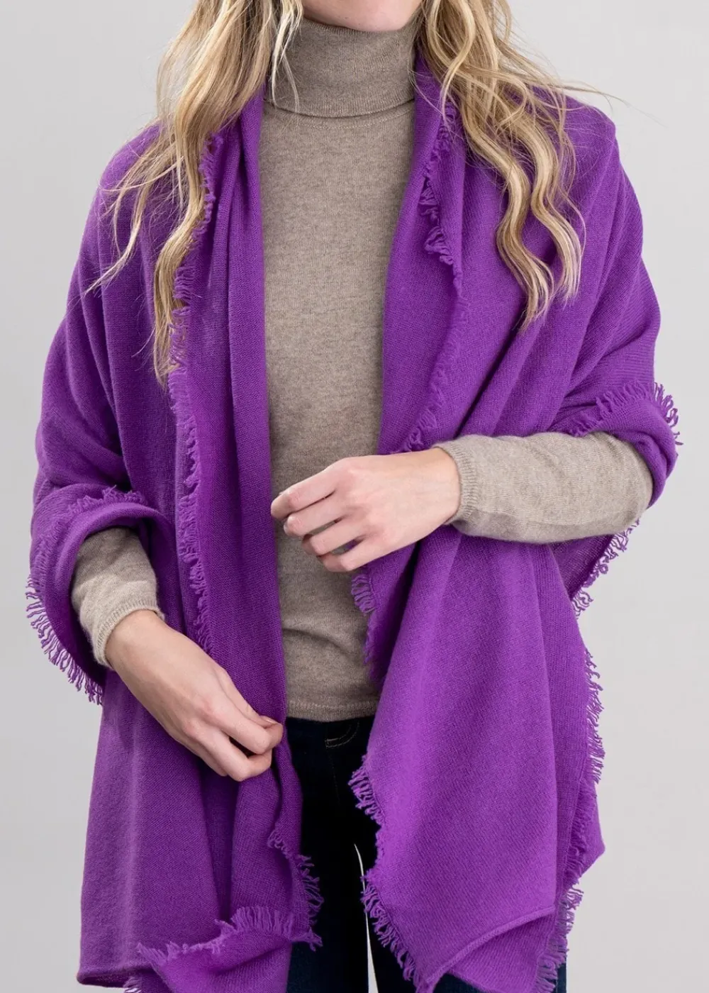 Outlet Poppy Cashmere Wrap - Women Knitwear