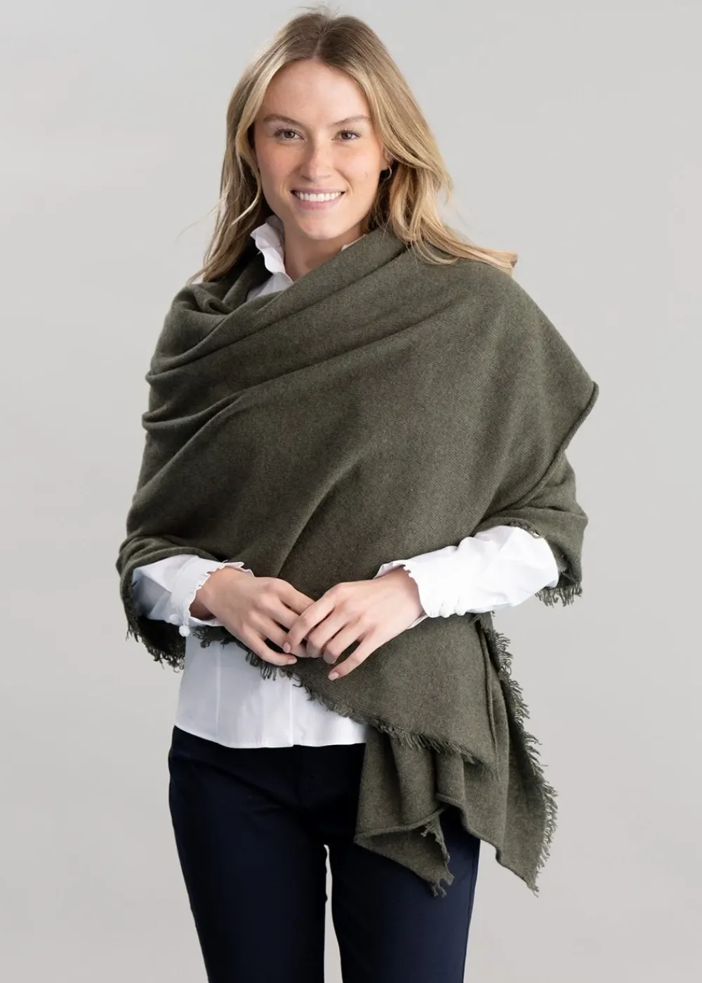 New Poppy Cashmere Wrap - Women Knitwear