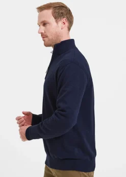 Sale Porthmeor Pima Cotton Quarter Zip - Knitwear