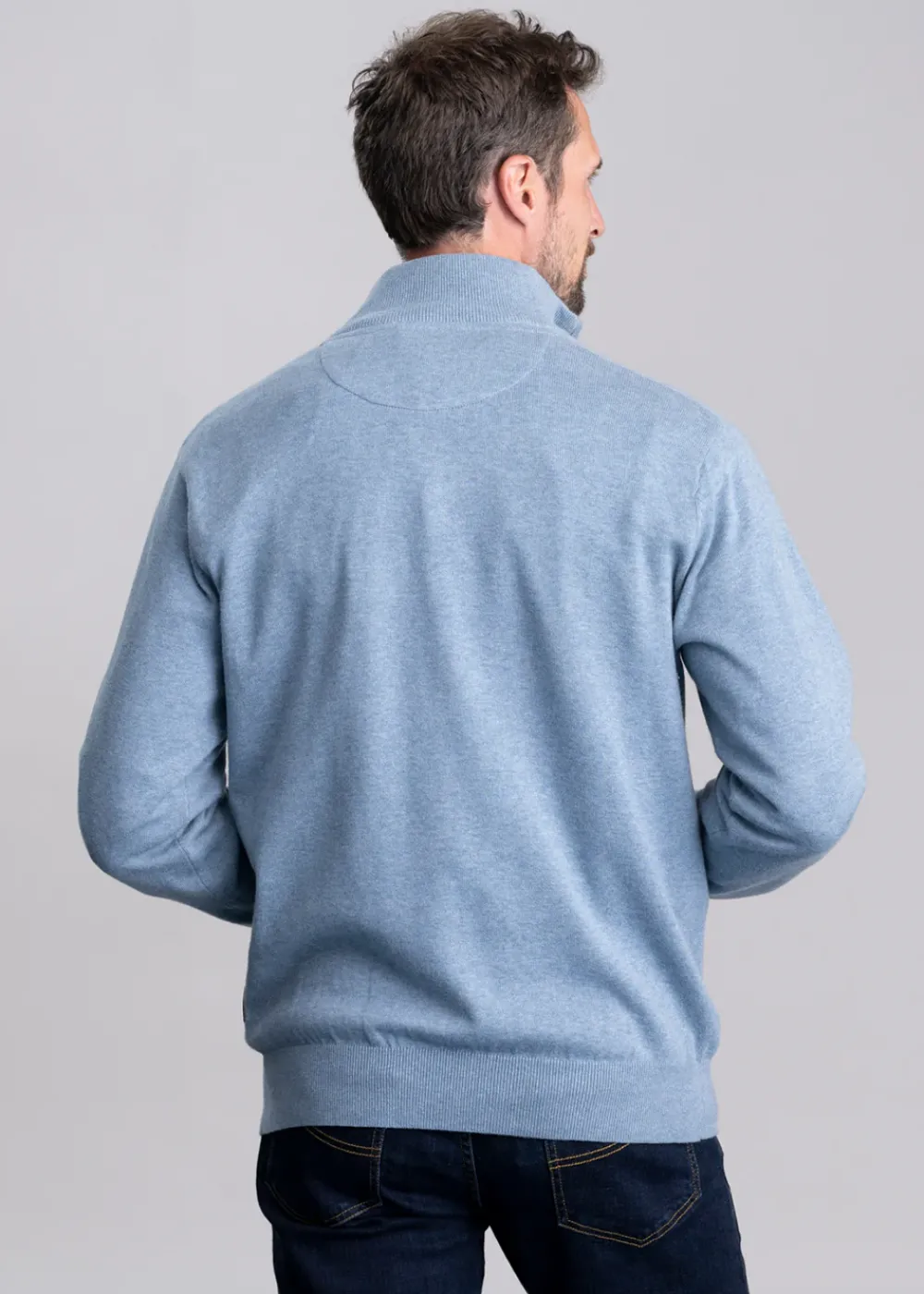 Sale Porthmeor Pima Cotton Quarter Zip - Knitwear