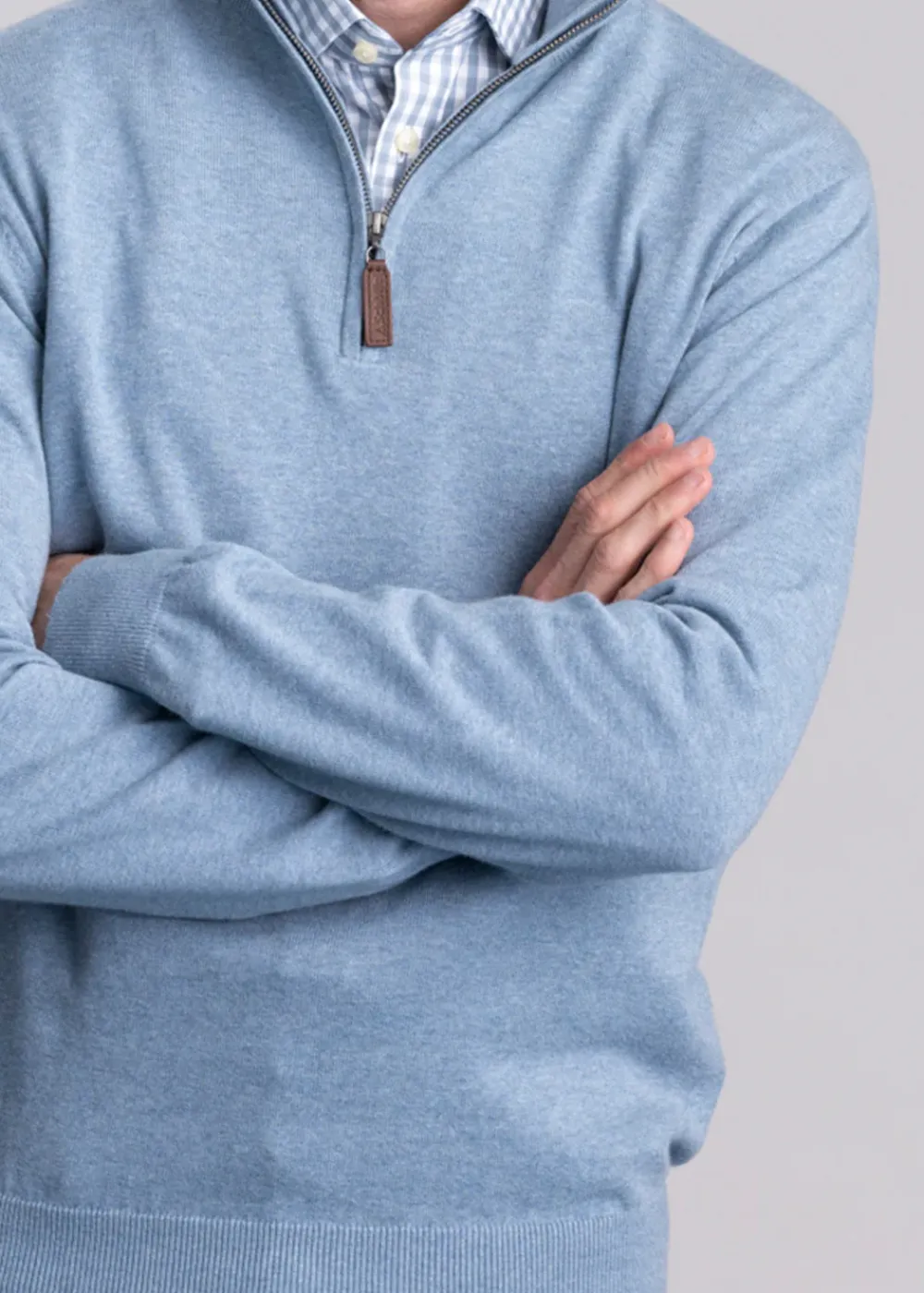 Sale Porthmeor Pima Cotton Quarter Zip - Knitwear