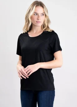Clearance Relax Fit Crew Neck T-Shirt - Women Tops