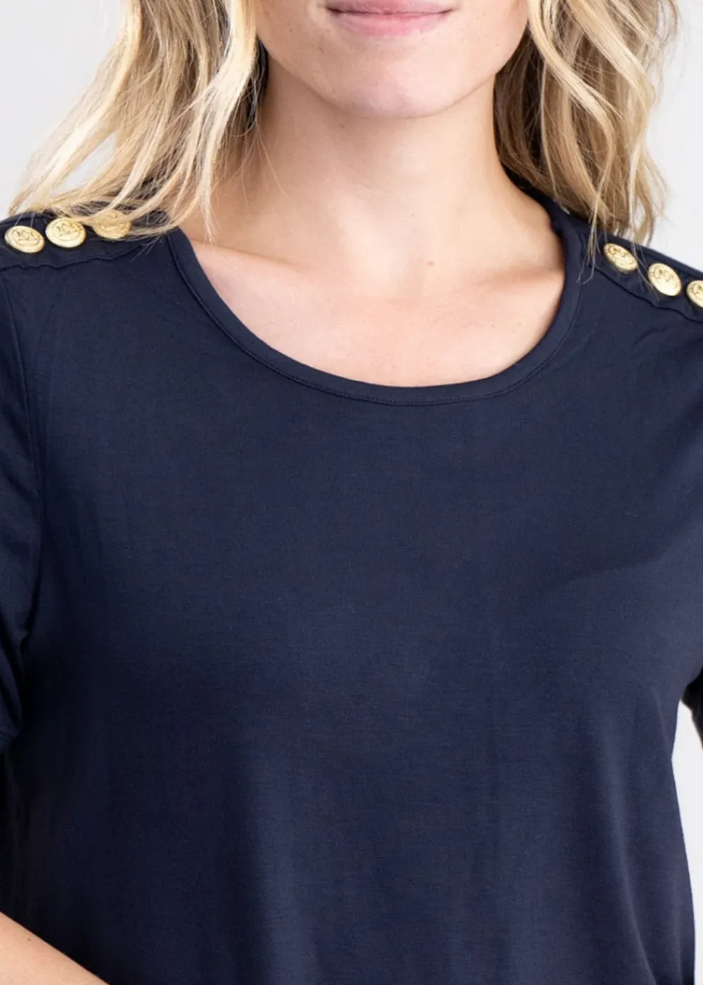 New Relax Fit Crew Neck T-Shirt - Women Tops