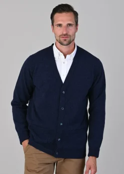 Sale Rob 2 Ply Lambswool Cardigan - Astra Knitwear