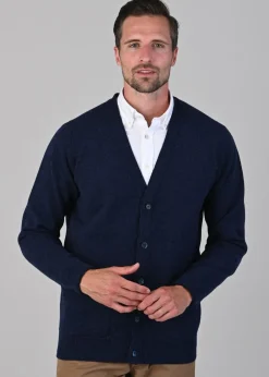 Sale Rob 2 Ply Lambswool Cardigan - Astra Knitwear