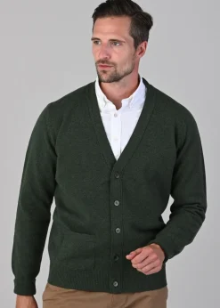 Sale Rob 2 Ply Lambswool Cardigan - Rosemary Knitwear
