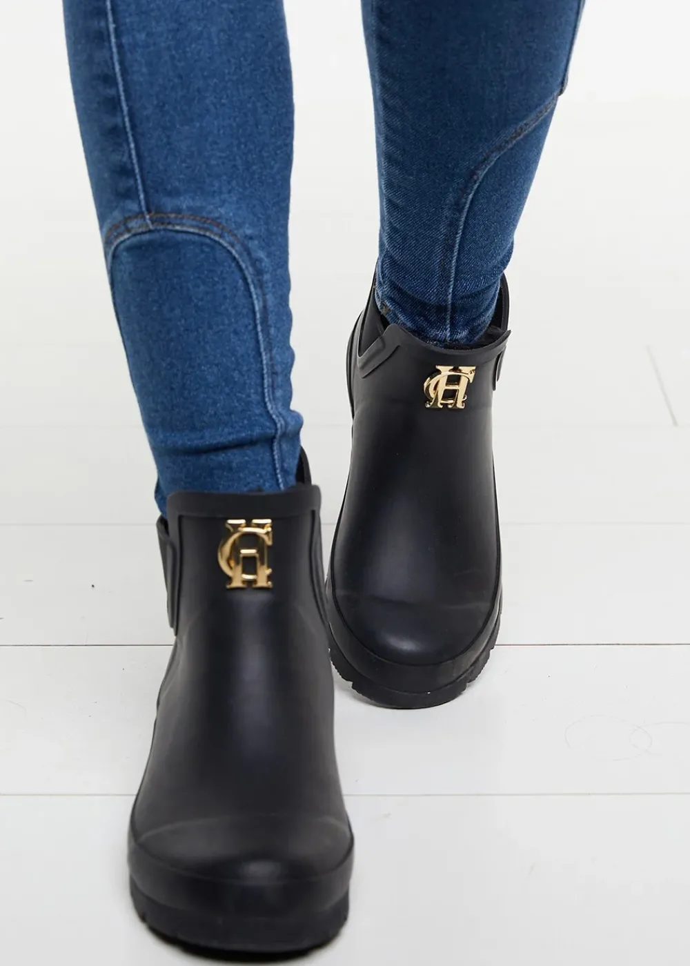 Sale Rubber Chelsea Boots - Black Women Wellies|Wellies
