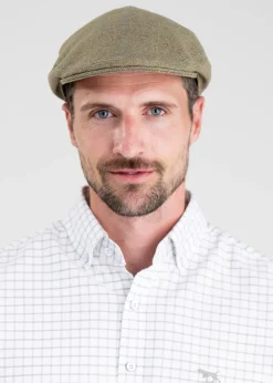 Discount Rutherford Tweed Cap - Soft Moorland with Gold, Sky and Rust Check Tweed Flat Caps|Hats & Caps