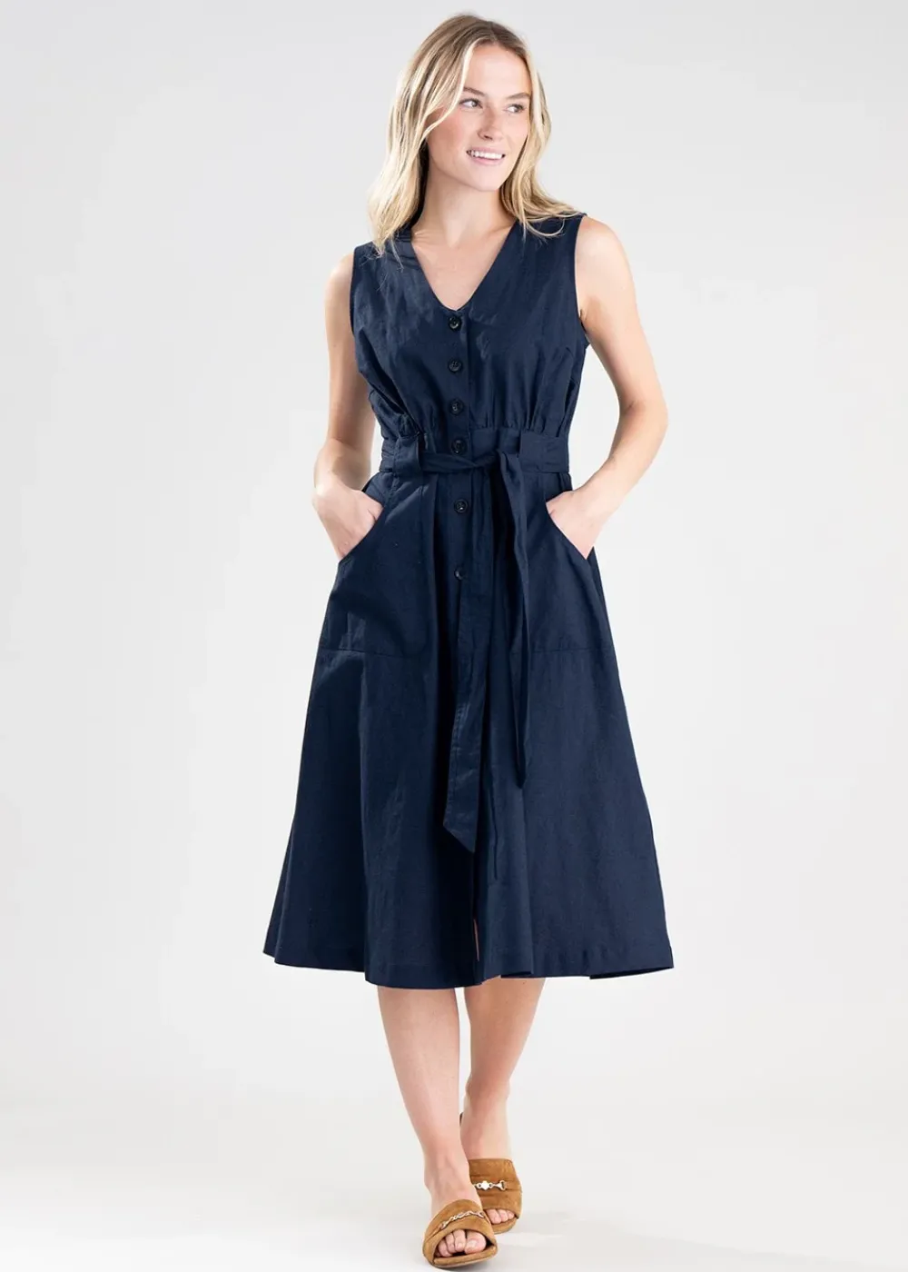 Best Rutherglen Midi Dress - Navy Women Dresses