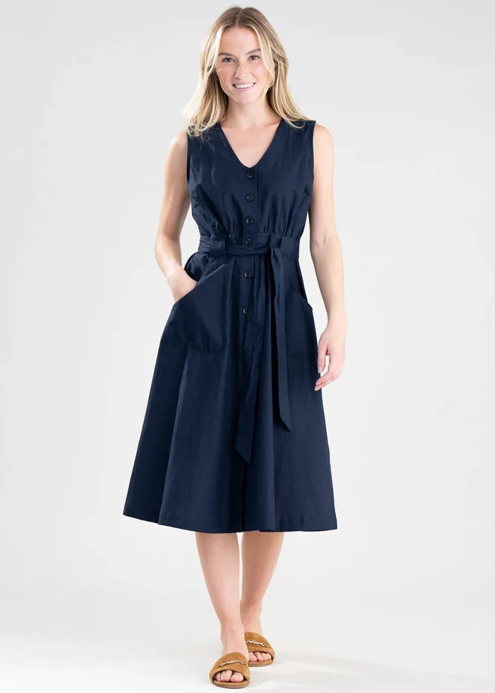 Best Rutherglen Midi Dress - Navy Women Dresses
