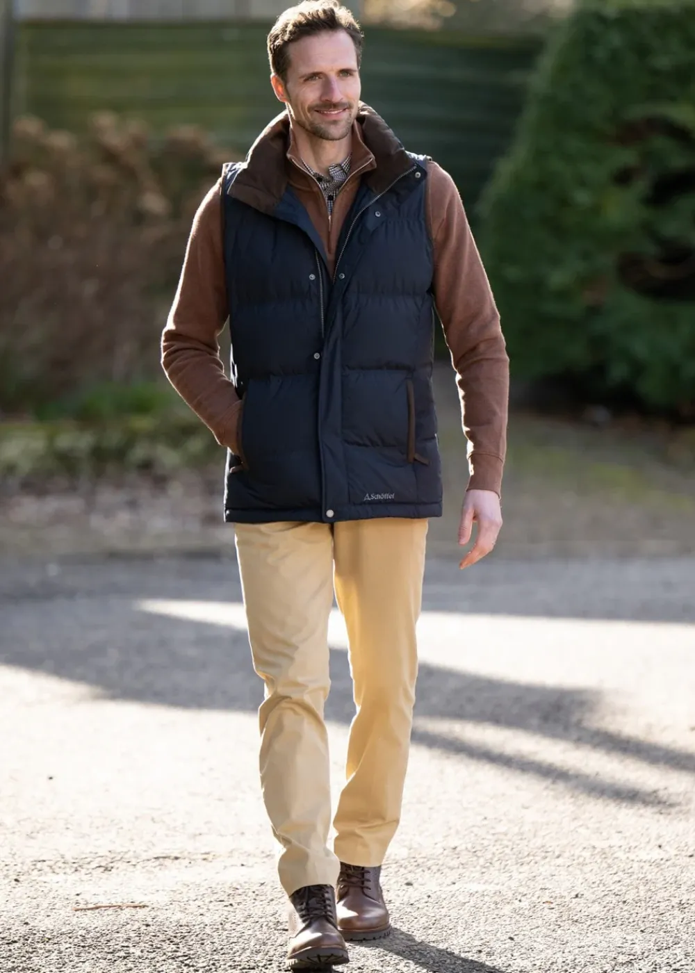 Clearance Sacker Rib Half Zip - Weathered Brown Knitwear