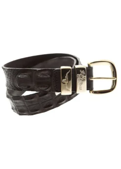 Fashion Saltwater Crocodile 1.5" Belt - Belts & Buckles