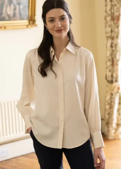 Sale Satin Shirt - Linen Women Shirts And Blouses