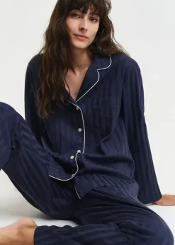 Best Satin Stripe Pyjama Set Women Nightwear