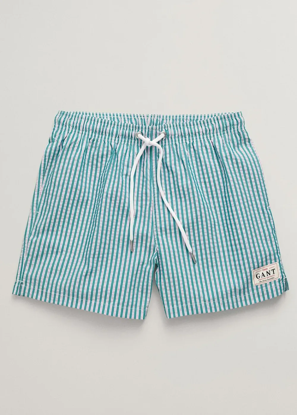 Outlet Seersucker Swim Shorts - Ocean Turquoise Shorts