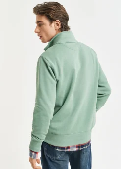 Clearance Shield Half Zip Sweatshirt - Kalamata Green Sweatshirts