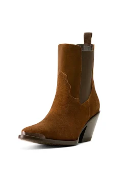 Hot Shiloh Bootie Boots - Dark Ginger Suede Women Boots|Boots