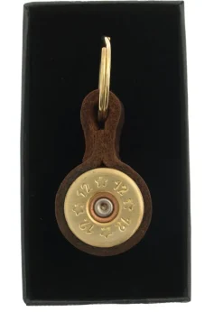 Best Shotgun Cartridge Keyring - Light Brown Keyrings