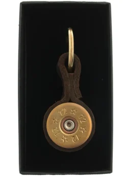 Clearance Shotgun Cartridge Keyring - Dark Brown Keyrings