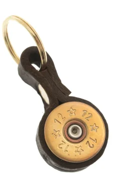 Clearance Shotgun Cartridge Keyring - Dark Brown Keyrings