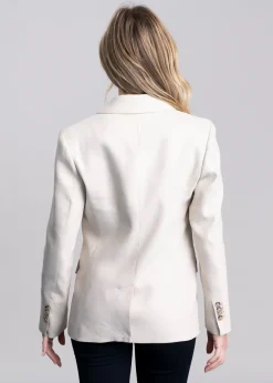 Outlet Slim Stretch Linen Blazer - Women Tweed & Tailored Jackets|Coats & Jackets