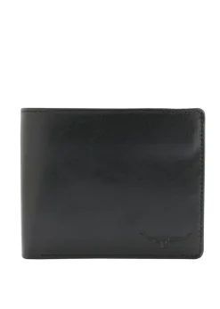 Fashion Small Leather Wallet - Black Wallets