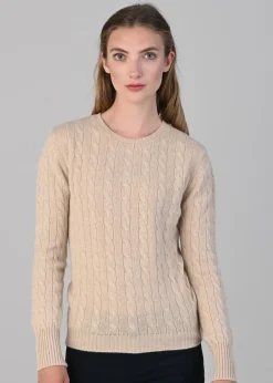 Discount Sophia Cashmere Cable Crew Neck - Women Knitwear