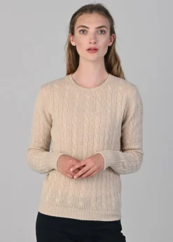 Discount Sophia Cashmere Cable Crew Neck - Women Knitwear