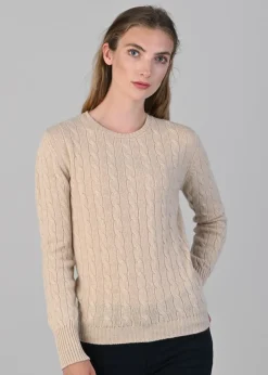 Discount Sophia Cashmere Cable Crew Neck - Women Knitwear