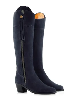 Hot Suede Regina Heeled Sporting Fit Boots - Women Boots|Boots