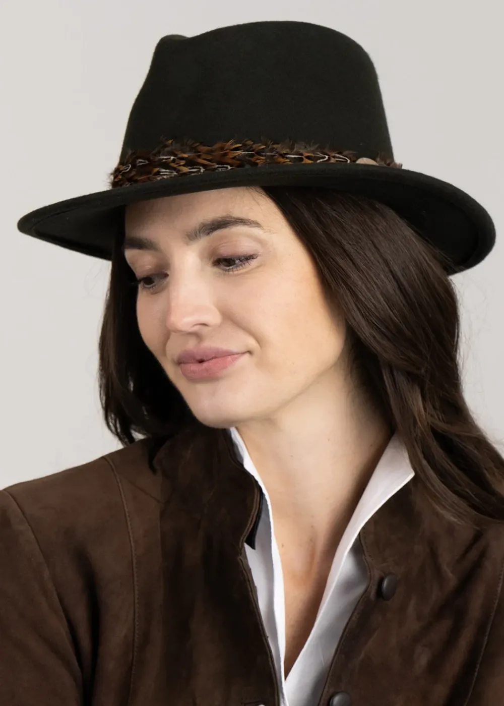 Discount Suffolk Fedora Bronze Wrap - Women Hats & Caps