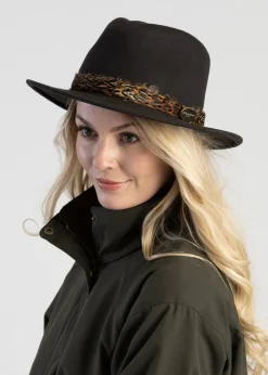 Sale Suffolk Fedora Bronze Wrap - Women Hats & Caps
