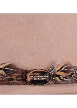 Clearance Suffolk Fedora Bronze Wrap - Women Hats & Caps