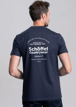 Clearance Talland T-Shirt - Navy Heritage Print Polo Shirts & T-Shirts