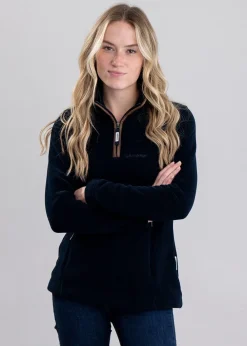 New Tilton II Quarter Zip Fleece - Navy Women Fleece|Coats & Jackets