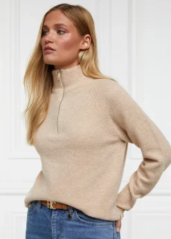 Best Tori Half Zip Knit - Women Knitwear