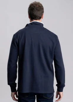 Fashion Trencrom Quarter Zip - Navy and Stone Sweatshirts|Knitwear